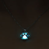 Collar Glowing Paw: colgante con forma de animal con efecto luminoso nocturno