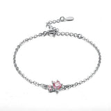 Set de Joyería Huella Mujer (4 Piezas) – Oro Rosa con Corazón de Circonitas