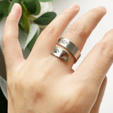 Anillo Ajustable Corazón en Acero Inoxidable
