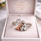 Anillo de la Suerte Ajustable en Plata – Circonita Blanca Premium