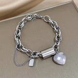 Pulsera Heartened Chunky | Dorado