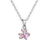 Set de Joyería Huella Mujer (4 Piezas) – Oro Rosa con Corazón de Circonitas