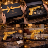 Botella de whisky – Edición Set de Pistola con Vasos