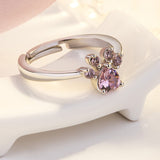 Set de Joyería Huella Mujer (4 Piezas) – Oro Rosa con Corazón de Circonitas
