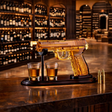 Botella de whisky – Edición Set de Pistola con Vasos