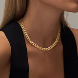Collar Cubano Dorado – Cadena Gruesa de Estilo Premium y Elegante