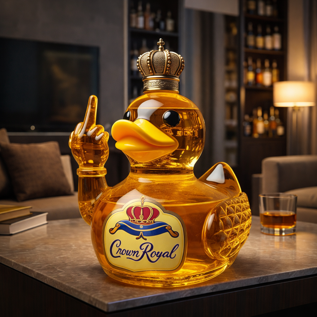 Botella de whisky - Edición Pato Rebelde