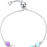 Pulsera de plata de ley con huella de perro – pulsera ajustable