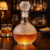 Botella de whisky – Edición de Cristal Tallado con Tapón