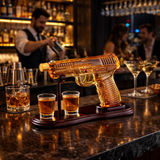 Botella de whisky – Edición Set de Pistola con Vasos