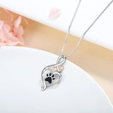 Collar de la Suerte con Huellas y Corazón – “Siempre en mi Corazón”