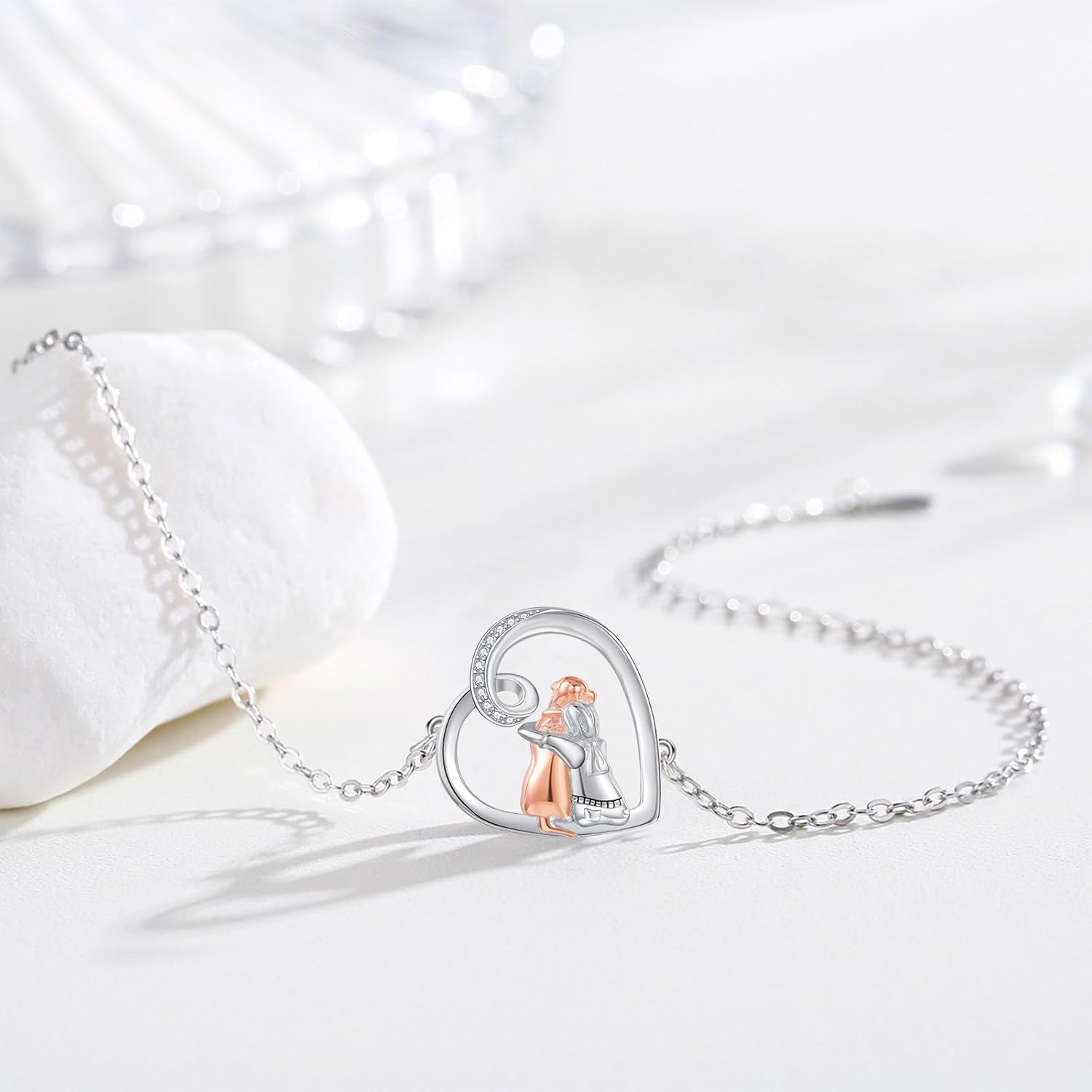 Pulsera de la amistad ajustable con motivos de perros