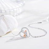 Pulsera de la amistad ajustable con motivos de perros
