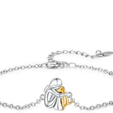 Pulsera de la amistad ajustable con motivos de perros