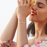 Pulsera de plata de ley con huella de perro – pulsera ajustable