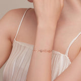 Pulsera de plata de ley con huella de perro – pulsera ajustable
