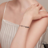 Pulsera de plata de ley con huella de perro – pulsera ajustable