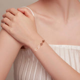Pulsera de plata de ley con huella de perro – pulsera ajustable