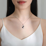 Collar «Amor infinito» con corazón y patita