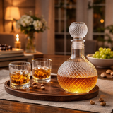 Botella de whisky – Edición de Cristal Tallado con Tapón