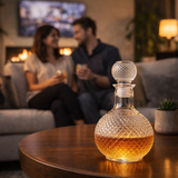 Botella de whisky – Edición de Cristal Tallado con Tapón