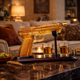 Botella de whisky – Edición Set de Pistola con Vasos
