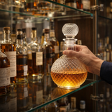 Botella de whisky – Edición de Cristal Tallado con Tapón