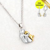 Collar «Szerencse» con motivo de perrito (+ pendientes GRATIS)