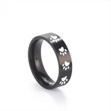 Anillo con forma de pata de acero inoxidable: una joya simbólica para los amantes de los animales