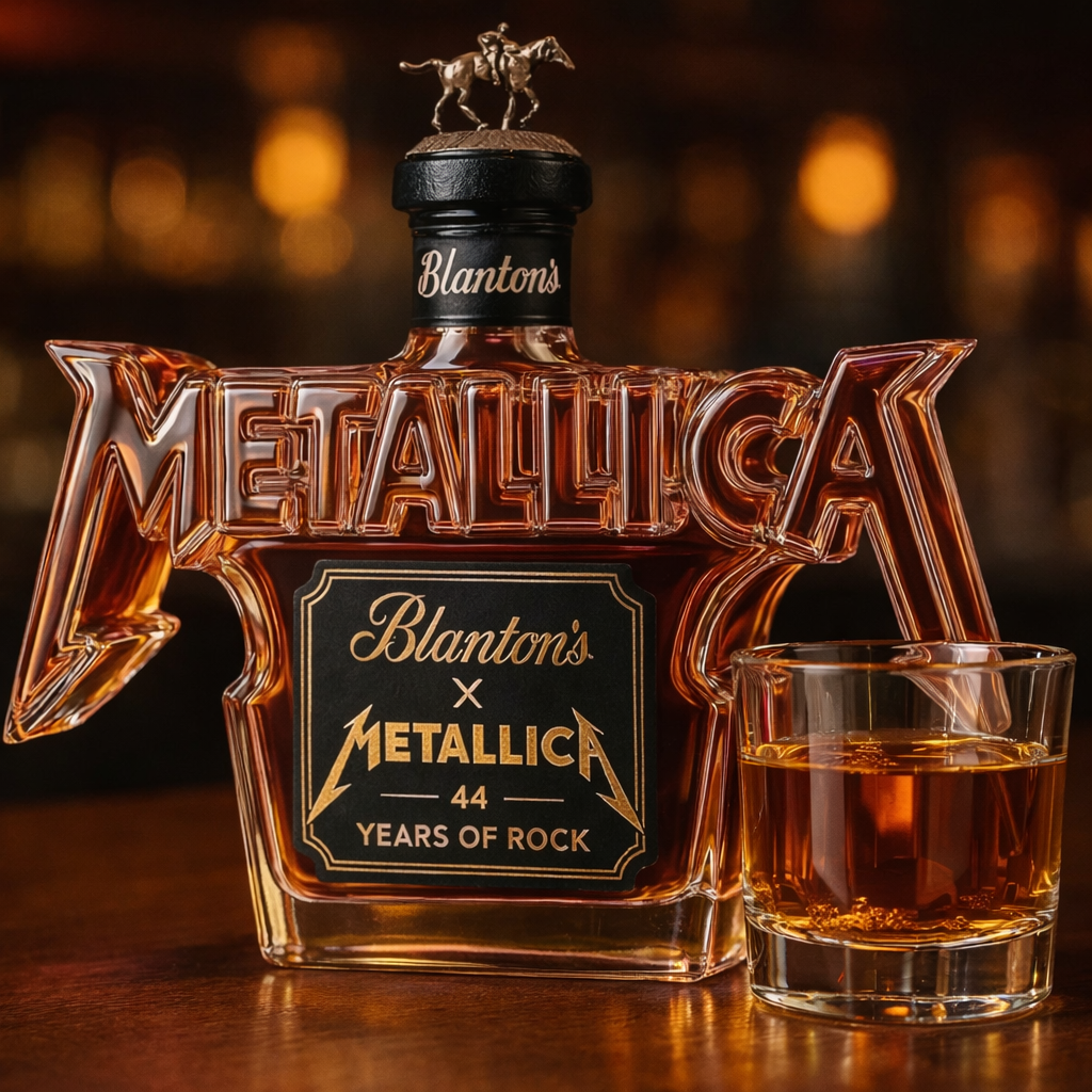 Botella de whisky - Edición Rock Metallica