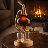 Botella de whisky - Edición Alambique con Base de Madera