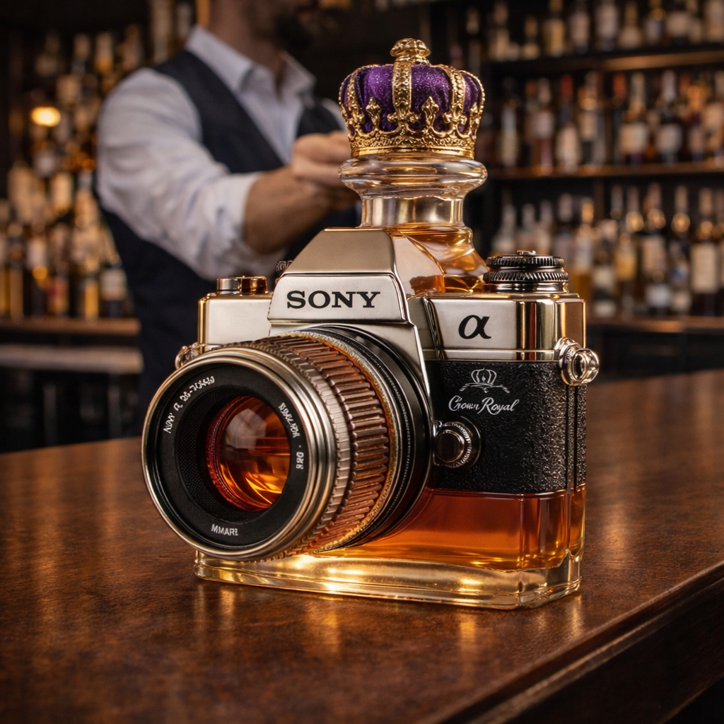 Botella de whisky - Edición Cámara