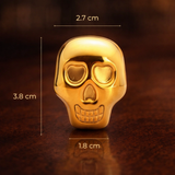 Piedras de Whisky Calavera Dorada Premium (Set de 8)