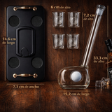 Botella de whisky - Edición Set Palo de Golf con Vasos