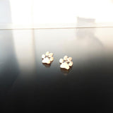 Pendientes de acero inoxidable con forma de patita, hipoalergénicos