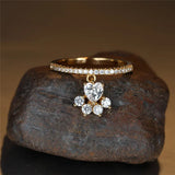 Anillo Paw & Heart – en colores dorado y plateado