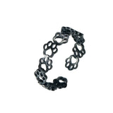 Anillo Ajustable de Huella en Acero Inoxidable – Elegante y Duradero