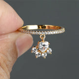 Anillo Paw & Heart – en colores dorado y plateado