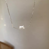 Gato trepador – collar de plata