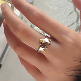 Anillo Ajustable Teckel en Plata – Diseño Elegante Hecho a Mano