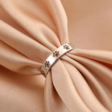 Anillo para el dedo anular de acero inoxidable para mujer