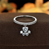 Anillo Paw & Heart – en colores dorado y plateado