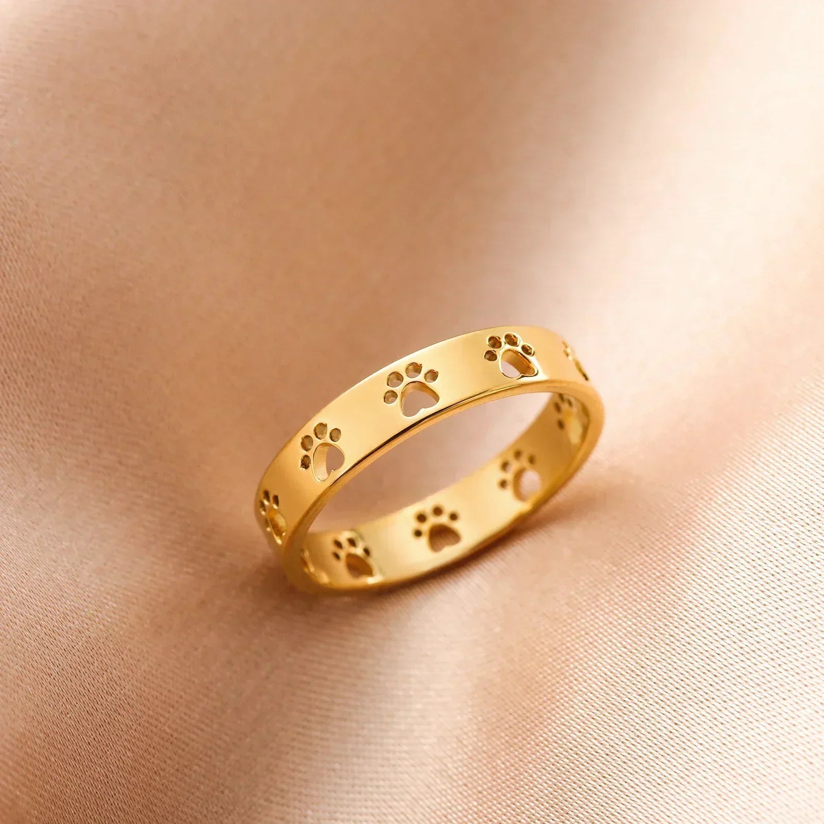Anillo para el dedo anular de acero inoxidable para mujer