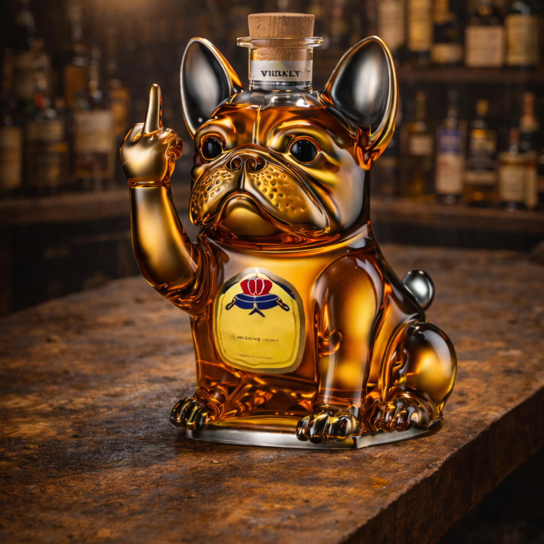 Botella de whisky – Edición Perro