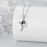 Collar con colgante de pata «Amigo fiel»
