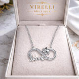 Unidos para siempre – Collar Paw Infinity, plata
