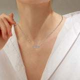 Unidos para siempre – Collar Paw Infinity, plata