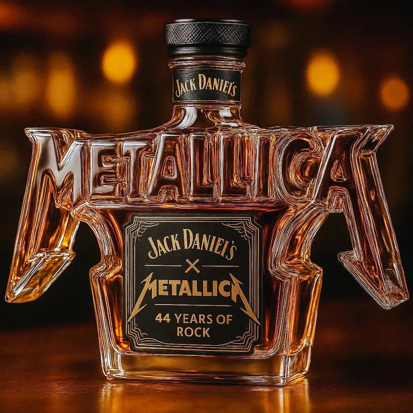 Botella de whisky - Edición Rock Metallica