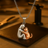 Collar de la suerte con motivo de gato