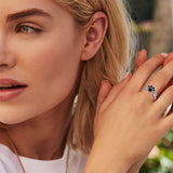 Anillo ajustable y creativo con bonitas huellas de patitas